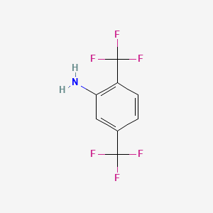 Chemical structure of 2,5-Bis(trifluoromethyl)aniline