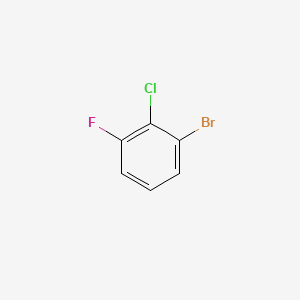 Chemical structure of 1-Bromo-2-chloro-3-fluorobenzene