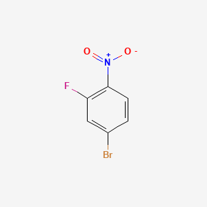 Chemical structure of 4-Bromo-2-fluoro-1-nitrobenzene
