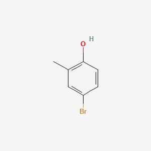 Chemical structure of 4-Bromo-2-methylphenol