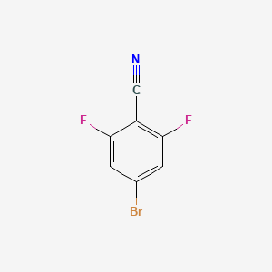 Chemical structure of 4-Bromo-2,6-difluorobenzonitrile