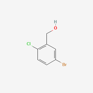 Chemical structure of 5-Bromo-2-chlorobenzyl alcohol