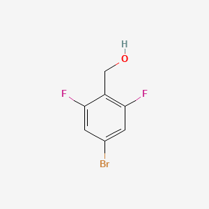 Chemical structure of 4-Bromo-2,6-difluorobenzyl alcohol