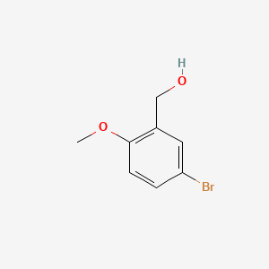 Chemical structure of 5-Bromo-2-methoxybenzyl alcohol