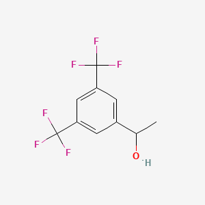 Chemical structure of 1-[3,5-Bis(trifluoromethyl)phenyl]ethanol