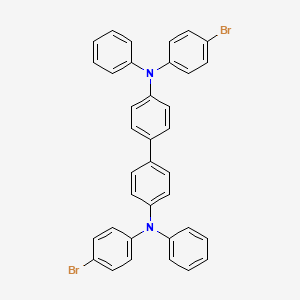 Chemical structure of 4,4′-Bis[(4-bromophenyl)phenylamino]biphenyl