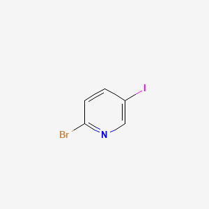 Chemical structure of 2-Bromo-5-iodopyridine