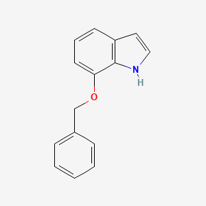 Chemical structure of 7-Benzyloxyindole