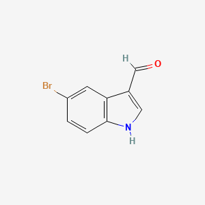 Chemical structure of 5-Bromoindole-3-carbaldehyde