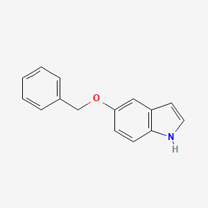 Chemical structure of 5-(Benzyloxy)indole