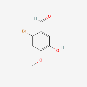 Chemical structure of 2-Bromo-5-hydroxy-4-methoxybenzaldehyde