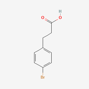 Chemical structure of 3-(4-Bromophenyl)propionic Acid