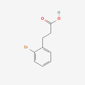Chemical structure of 3-(2-Bromophenyl)propionic acid