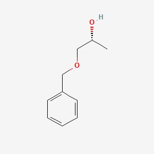 Chemical structure of (2R)-1-(benzyloxy)propan-2-ol