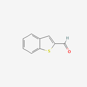 Chemical structure of 1-Benzothiophene-2-carbaldehyde