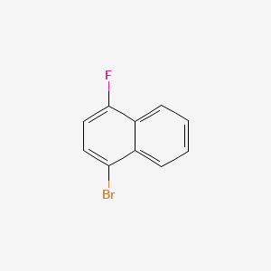 Chemical structure of 1-Bromo-4-fluoronaphthalene