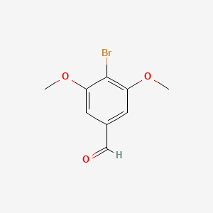 Chemical structure of 4-Bromo-3,5-dimethoxybenzaldehyde
