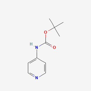 Chemical structure of 4-(Boc-amino)pyridine