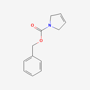 Chemical structure of Benzyl 3-pyrroline-1-carboxylate
