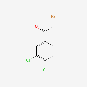 Chemical structure of 2-Bromo-3′,4′-dichloroacetophenone