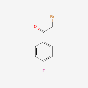 Chemical structure of 2-Bromo-4′-fluoroacetophenone