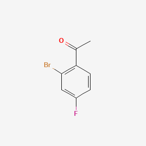 Chemical structure of 2'-Bromo-4'-fluoroacetophenone