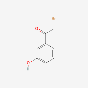Chemical structure of 2-Bromo-3′-hydroxyacetophenone