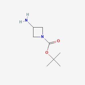 Chemical structure of 1-Boc-3-aminoazetidine
