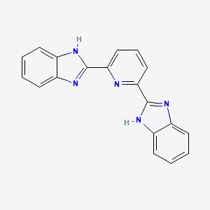Chemical structure of 2,6-Bis(2-benzimidazolyl)pyridine