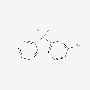 Chemical structure of 2-Bromo-9,9-dimethylfluorene