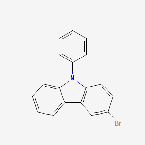 Chemical structure of 3-Bromo-9-phenylcarbazole