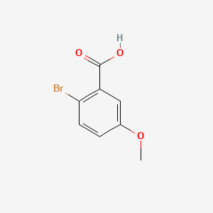 Chemical structure of 2-Bromo-5-methoxybenzoic Acid