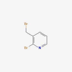 Chemical structure of 2-Bromo-3-(bromomethyl)pyridine