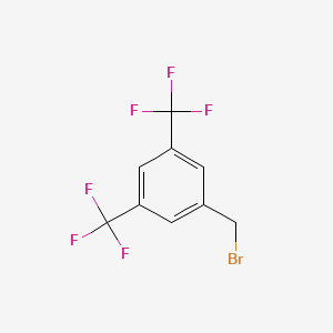 Chemical structure of 3,5-Bis(trifluoromethyl)benzyl Bromide