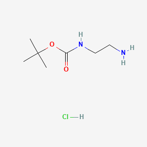 Chemical structure of N-Boc-ethylenediamine hydrochloride