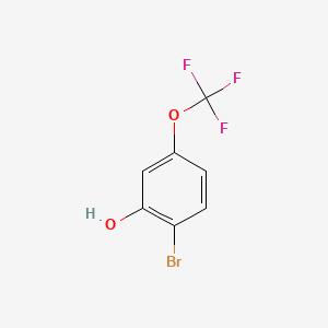 Chemical structure of 2-Bromo-5-(trifluoromethoxy)phenol
