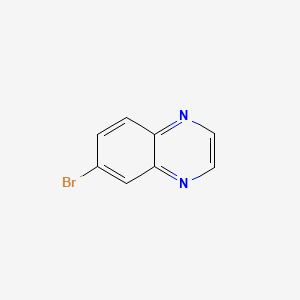 Chemical structure of 6-Bromoquinoxaline