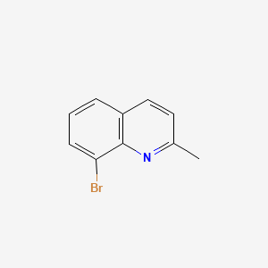 Chemical structure of 8-Bromo-2-methylquinoline