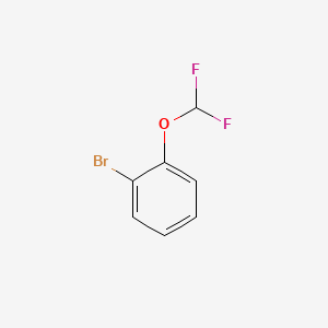 Chemical structure of 1-Bromo-2-(difluoromethoxy)benzene