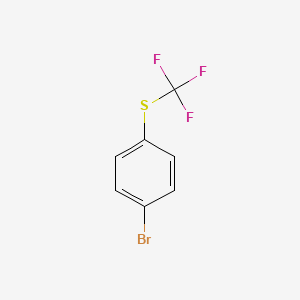 Chemical structure of 4-(Trifluoromethylthio)bromobenzene