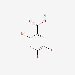 Chemical structure of 2-Bromo-4,5-difluorobenzoic acid