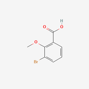 Chemical structure of 3-Bromo-2-methoxybenzoic acid