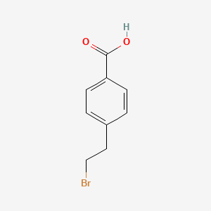 Chemical structure of 4-(2-Bromoethyl)benzoic Acid