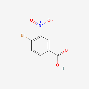 Chemical structure of 4-Bromo-3-nitrobenzoic acid