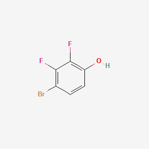 Chemical structure of 4-Bromo-2,3-difluorophenol