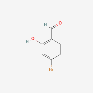 Chemical structure of 4-Bromo-2-hydroxybenzaldehyde