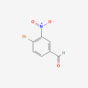 Chemical structure of 4-Bromo-3-nitrobenzaldehyde