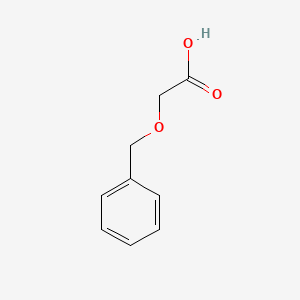 Chemical structure of Benzyloxyacetic acid