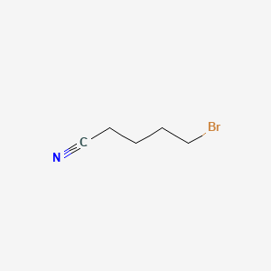 Chemical structure of 5-Bromovaleronitrile