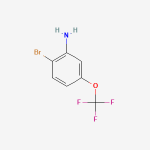 Chemical structure of 2-Bromo-5-(trifluoromethoxy)aniline